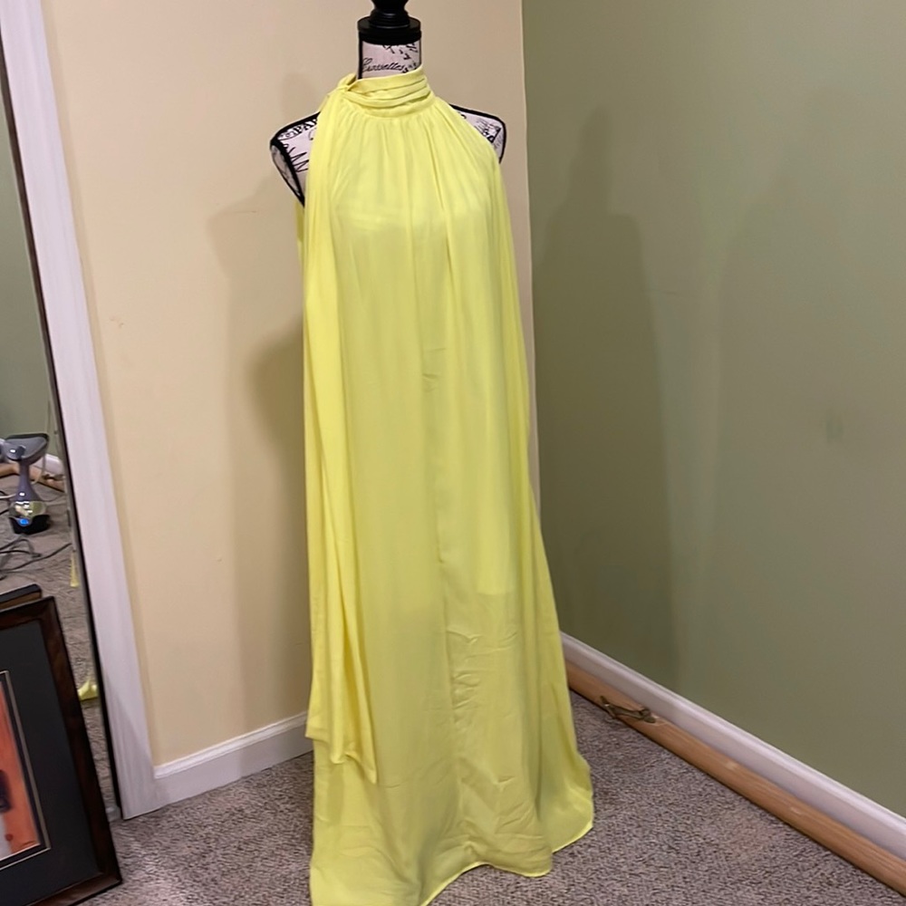 Yellow maxi dress